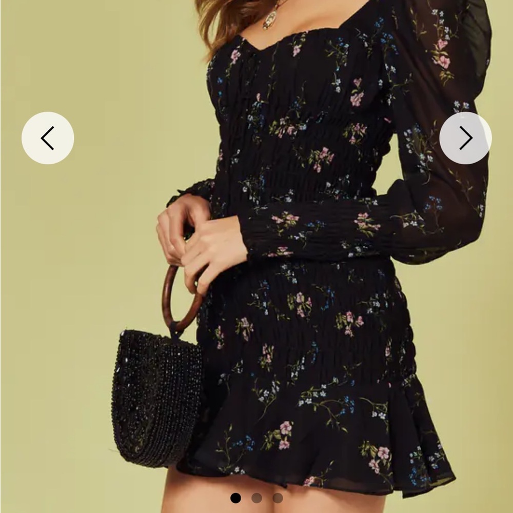 For Love And Lemons Dixon Dress in Black